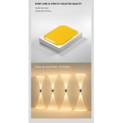 LED-Solarwandleuchte mit Sensor LED/2W/5V IP54 1300 mAh