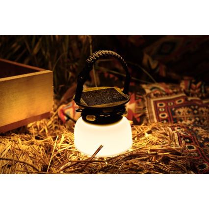LED RGB Tragbare Solar-Ladlampe mit LED-Lichterkette LED/10W/5V 3600 mAh IP65 3600 mAh