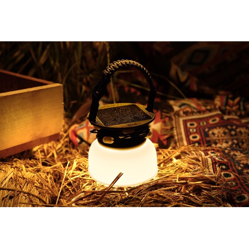 LED RGB Tragbare Solar-Ladlampe mit LED-Lichterkette LED/10W/5V 3600 mAh IP65 3600 mAh