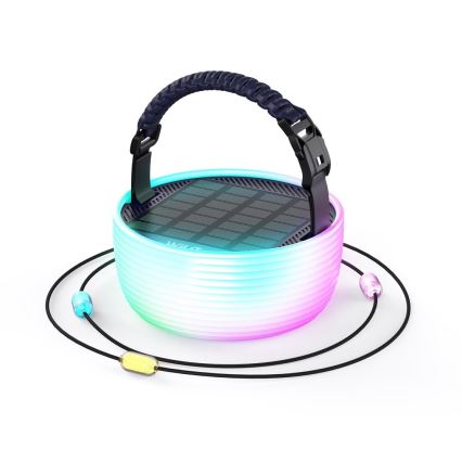 LED RGB Tragbare Solar-Ladlampe mit LED-Lichterkette LED/10W/5V 3600 mAh IP65 3600 mAh
