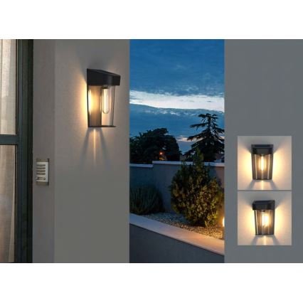 LED-Solarwandleuchte mit Sensor LED/2V IP44 600 mAh