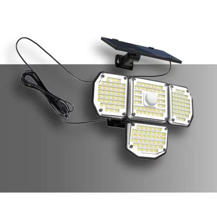 LED-Solarwandleuchte mit Sensor LED/5W/5,5V 3000K/6500K IP44 1200 mAh