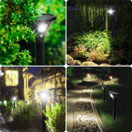 LED-Solarleuchte mit Sensor LED/1W/3,7V 6000K IP65 1500 mAh