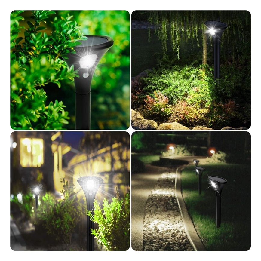 LED-Solarleuchte mit Sensor LED/1W/3,7V 6000K IP65 1500 mAh