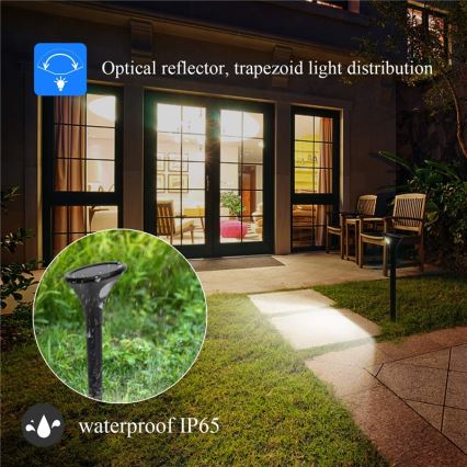 LED-Solarleuchte mit Sensor LED/1W/3,7V 6000K IP65 1500 mAh