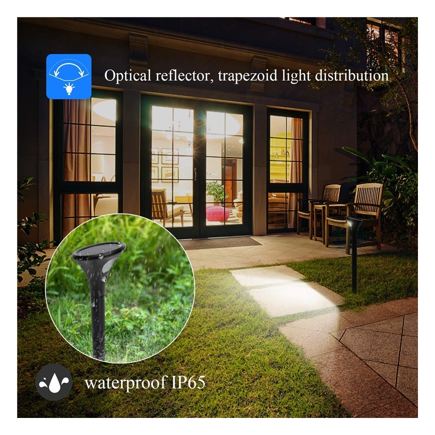 LED-Solarleuchte mit Sensor LED/1W/3,7V 6000K IP65 1500 mAh