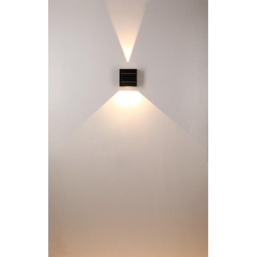 LED Solar-Wandleuchte LED/2W/3,7V 4000K IP44 1300 mAh