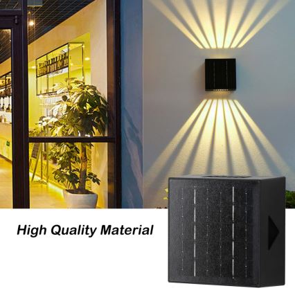 LED-Solarwandleuchte LED/2W/3,7V 4000K IP44 1300 mAh