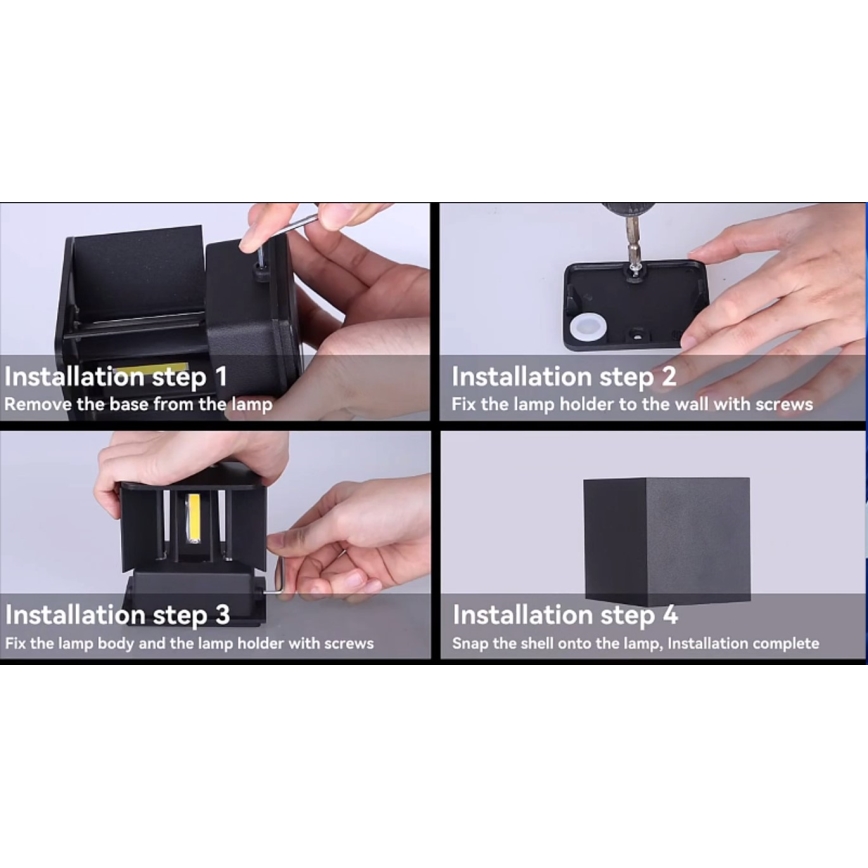 Immax 08510L - LED-Außenwandleuchte DICE LED/6W/230V 3000K IP65