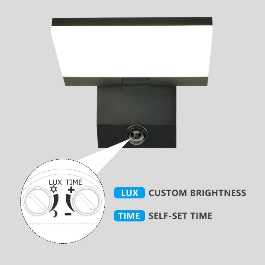 LED-Außenwandleuchte mit Sensor MODERN LED/18W/230V IP65
