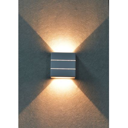LED-Außenwandleuchte LUXLINE 6W/230V 3000K IP54 weiß