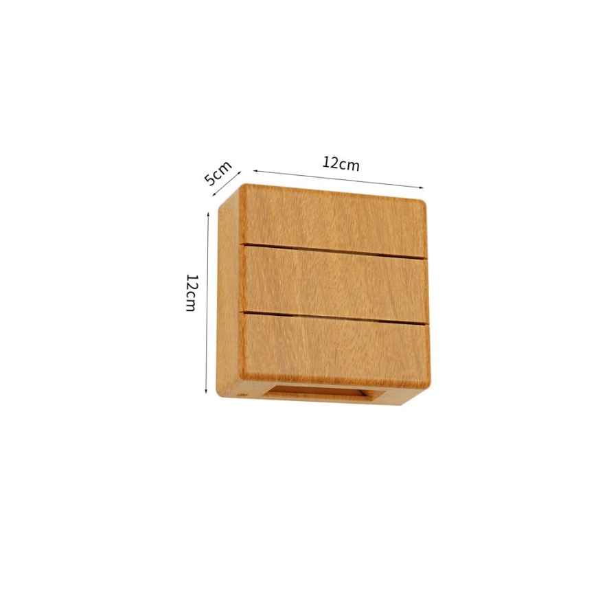 LED-Außenwandleuchte LUXLINE LED/6W/230V 3000K IP54 Eiche