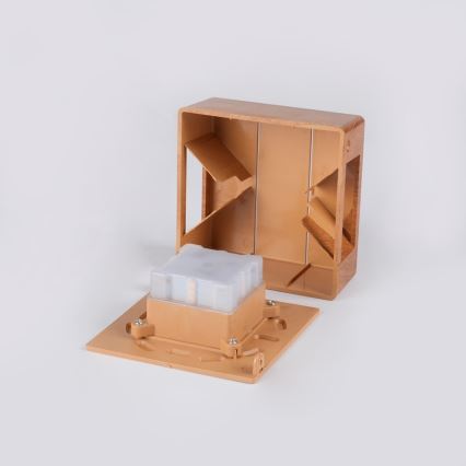 LED-Außenwandleuchte LUXLINE 6W/230V 3000K IP54, Nussbaum