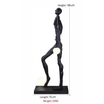 Stehleuchte SILUETTE 3xE27/60W/230V 185 cm Aura