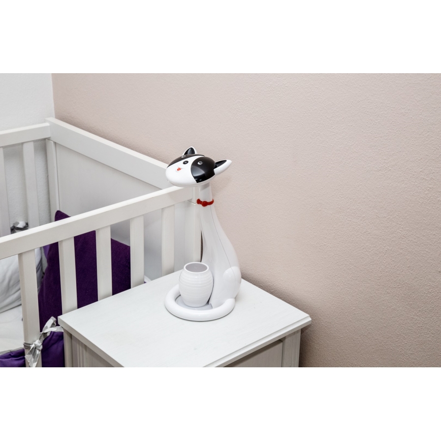dimmbare LED Kinder-Tischlampe 1xLED/6W/230V Katze