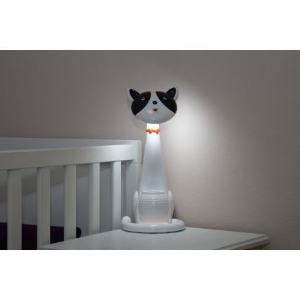 dimmbare LED Kinder-Tischlampe 1xLED/6W/230V Katze