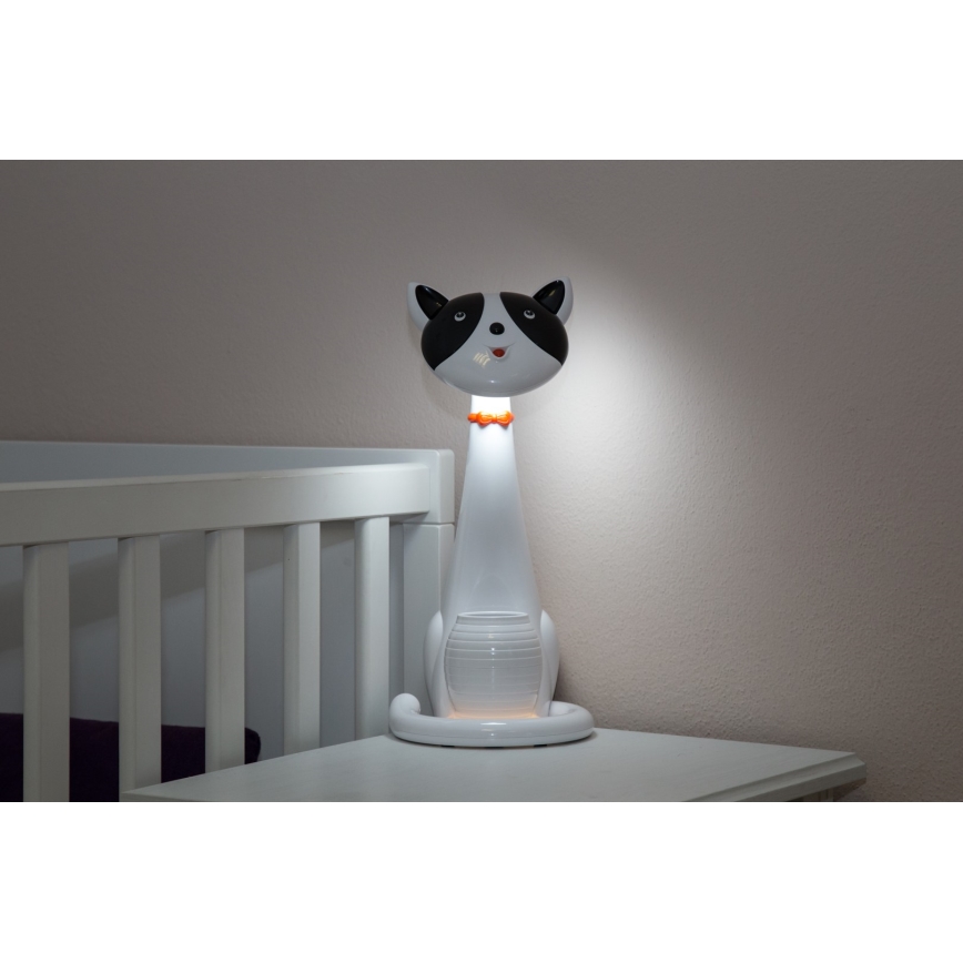 dimmbare LED Kinder-Tischlampe 1xLED/6W/230V Katze