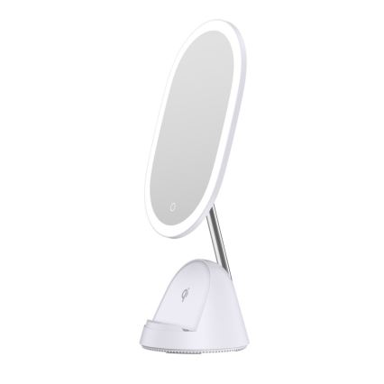 LED dimmbares Kosmetikspiegel mit kabelloser Ladefunktion LED/18W/230V
