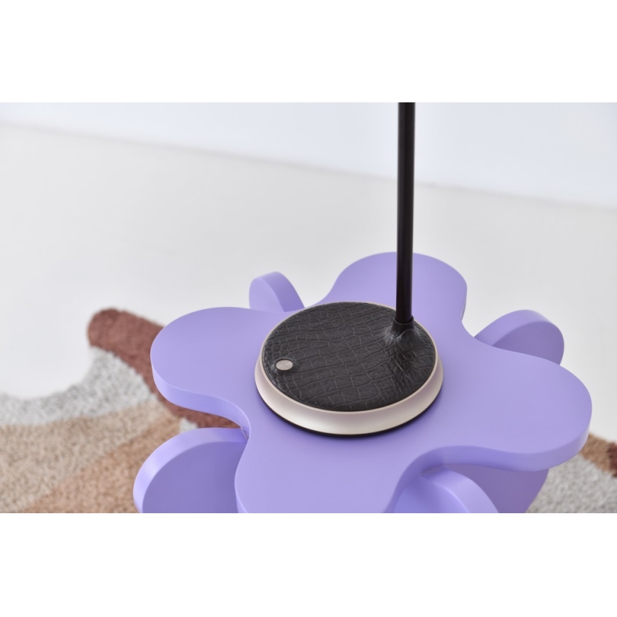 LED dimmbare Tischlampe mit kabelloser Ladefunktion FINCH LED/9W/12/230V braun/gold