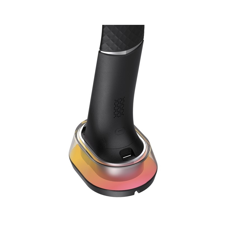 LED RGB dimmbare Tischlampe mit kabelloser Ladefunktion CORELLA LED/7W/12/230V schwarz