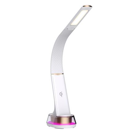 LED RGB dimmbare Tischlampe mit kabelloser Ladefunktion CORELLA LED/7W/12/230V weiß