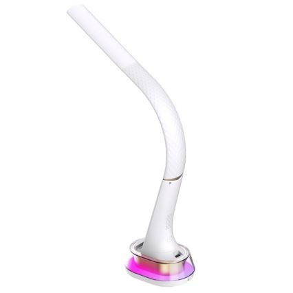 LED RGB dimmbare Tischlampe mit kabelloser Ladefunktion CORELLA LED/7W/12/230V weiß