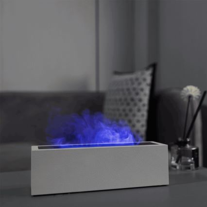 LED-Aroma-Diffusor und Luftbefeuchter mit Flammen-Imitat  LED/10W/5V