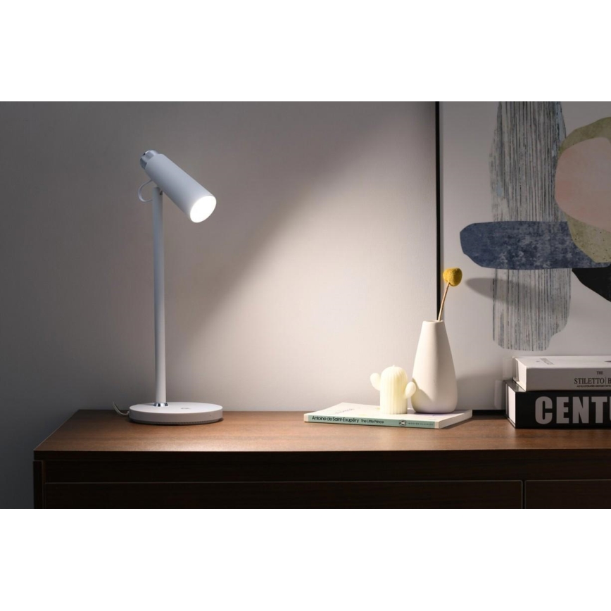 Dimmbare LED-Tischleuchte mit kabelloser Qi-Aufladung TIT LED/12W/230V weiß