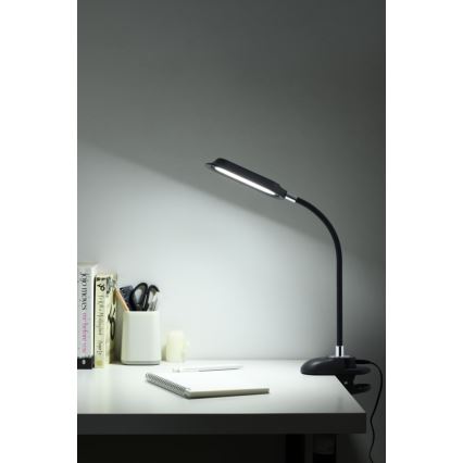 LED+CCT dimmbare Tischlampe mit Clip CLIP LED/7,5W/230V 3000/4200/5000K schwarz