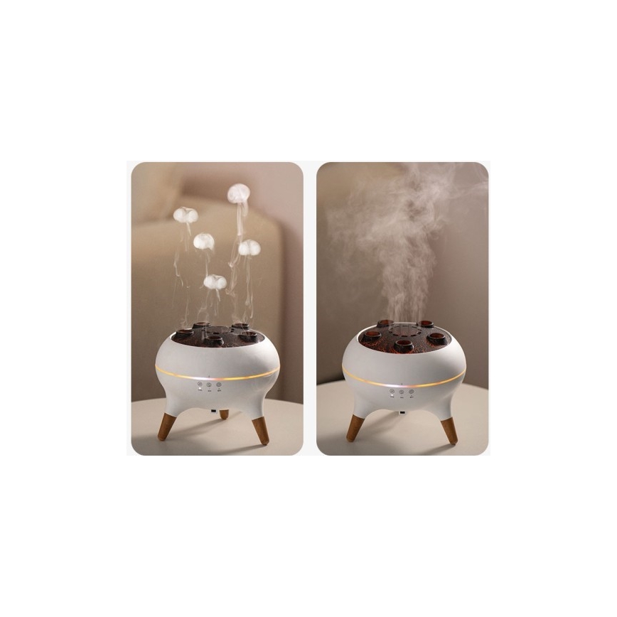 Immax 09104L - Aroma-Diffusor und Luftbefeuchter JELLYFISH LED/11W/5V