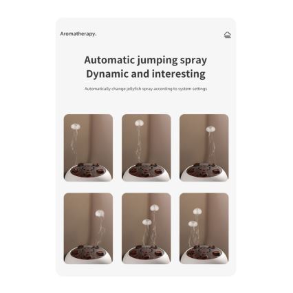 Immax 09104L - Aroma-Diffusor und Luftbefeuchter JELLYFISH LED/11W/5V