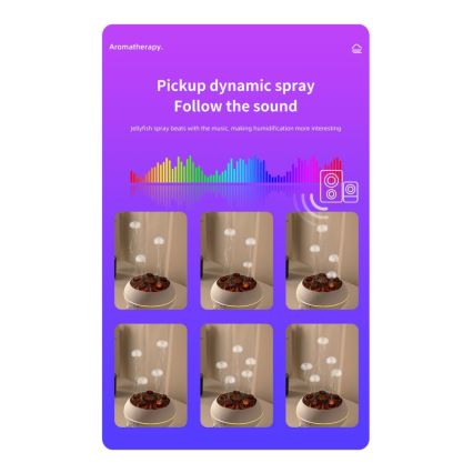 Immax 09104L - Aroma-Diffusor und Luftbefeuchter JELLYFISH LED/11W/5V