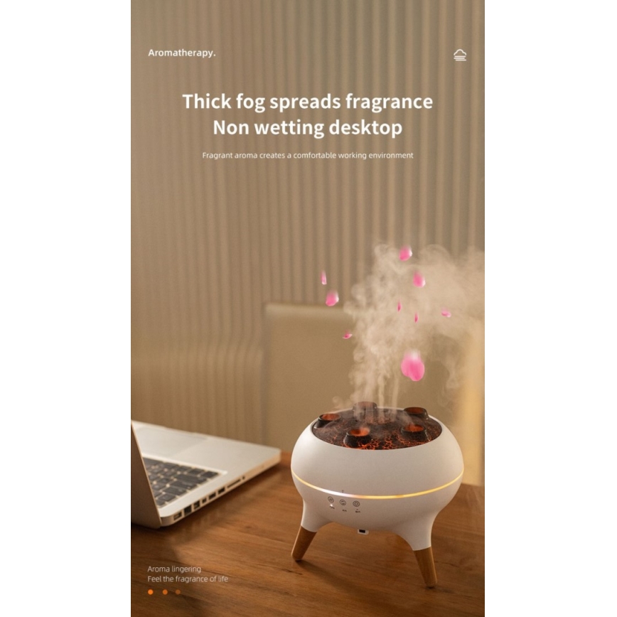 Immax 09104L - Aroma-Diffusor und Luftbefeuchter JELLYFISH LED/11W/5V