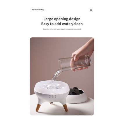 Immax 09104L - Aroma-Diffusor und Luftbefeuchter JELLYFISH LED/11W/5V