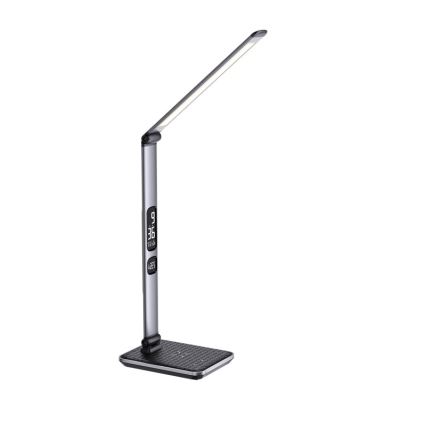 Dimmbare LED-Tischlampe LED/8,5W/230V mit kabelloser Ladefunktion, silber