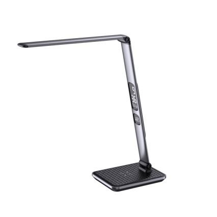 Dimmbare LED-Tischlampe LED/8,5W/230V mit kabelloser Ladefunktion, silber