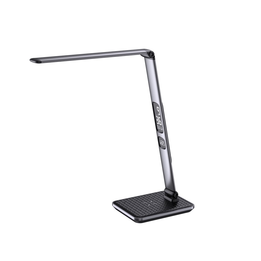 Dimmbare LED-Tischlampe LED/8,5W/230V mit kabelloser Ladefunktion, silber