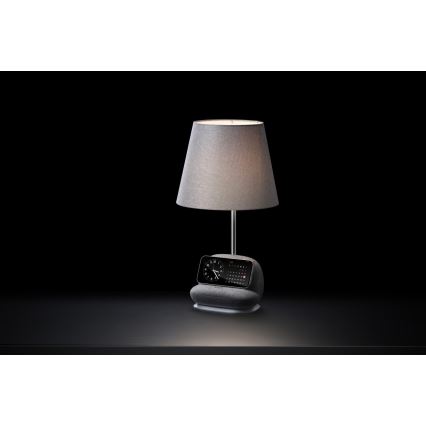 Dimmbare LED-Tischlampe mit kabelloser Qi-Ladefunktion SOFA LED/6W/230V grau