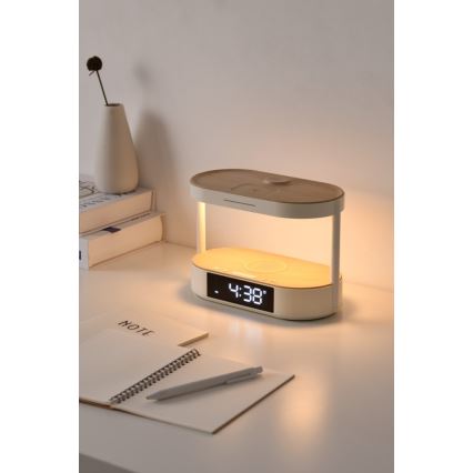 LED-dimmbare Schreibtischlampe mit Wecker und Ladefunktion TRIPLE DOCK LED/1,5W/5V