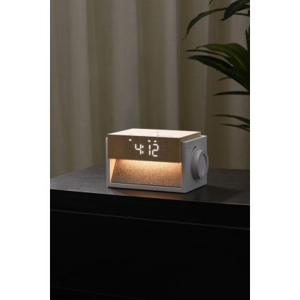 LED Tischlampe mit Wecker und Ladefunktion CALM LED/1,2W/5V