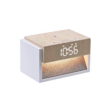 LED Tischlampe mit Wecker und Ladefunktion CALM LED/1,2W/5V