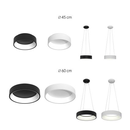 Immax NEO 07018L - LED dimmbares Deckenleuchte AGUJERO LED/39W/230V Tuya + Fernbedienung