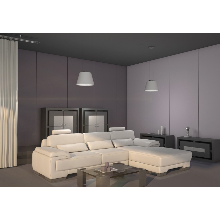 Immax NEO 07053L - LED RGBW dimmbare Hängeleuchte an Seil CONO 1xE27/8,5W/230V 32 cm Tuya + Fernbedienung