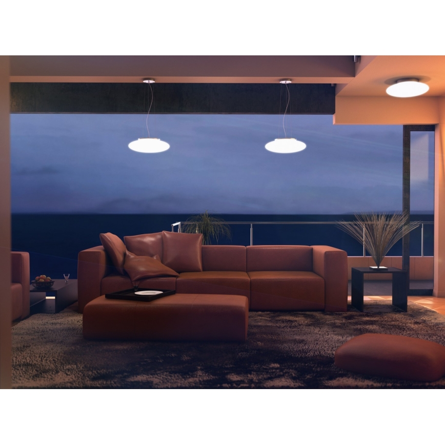 Immax NEO 07056L-LED RGBW dimmbare Hängeleuchte an Seil ELIPTICO 3xE27/8,5W/100-240V Tuya + Fernbedienung