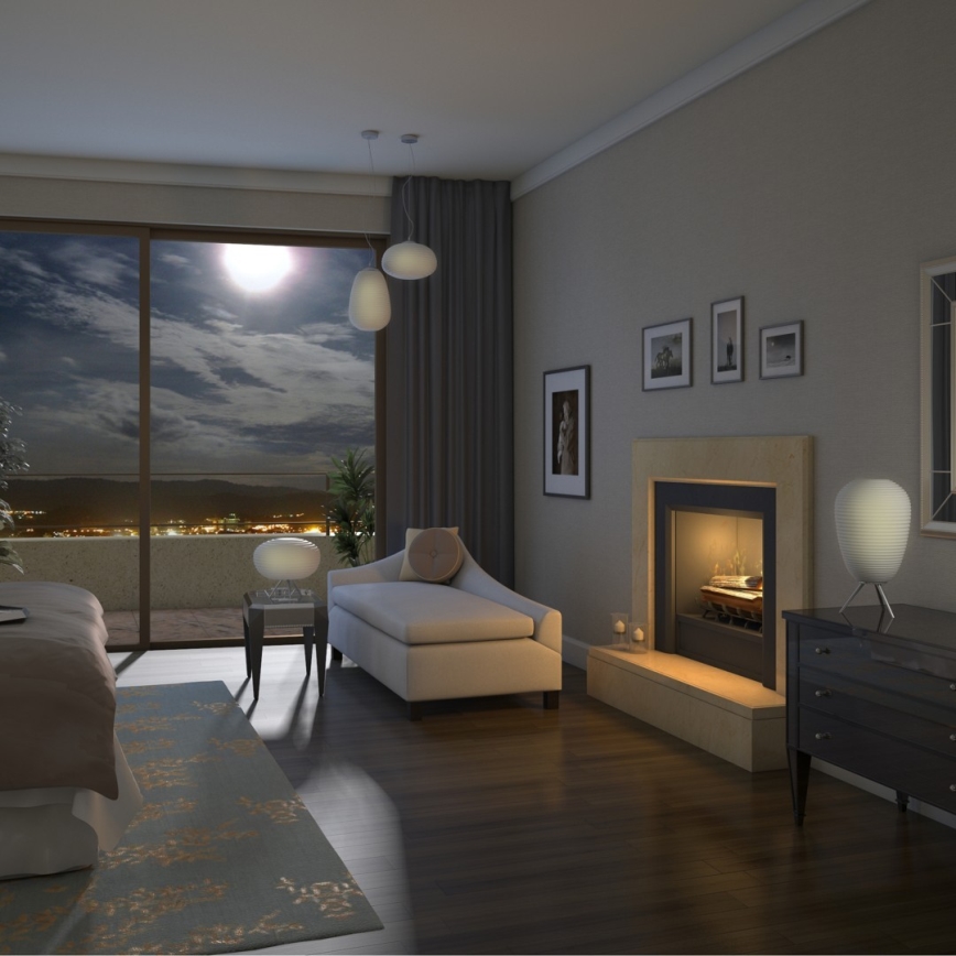 Immax NEO - LED dimmbare Hängeleuchte RGB COCONO 1xE27/8,5W/100-240V