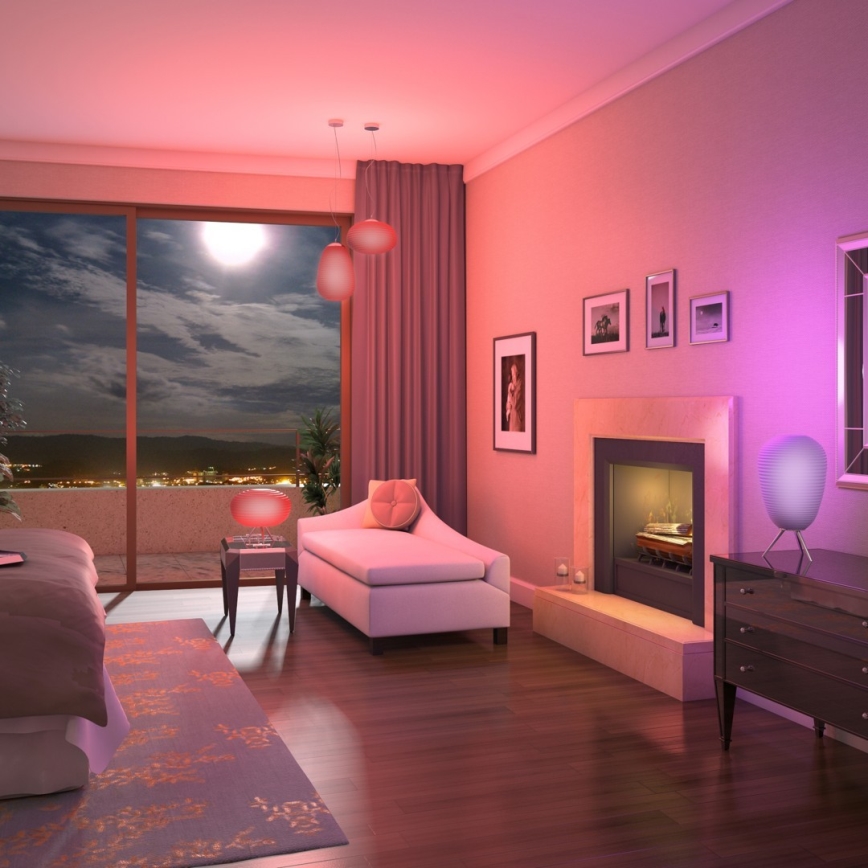 Immax NEO - LED dimmbare Hängeleuchte RGB COCONO 1xE27/8,5W/100-240V