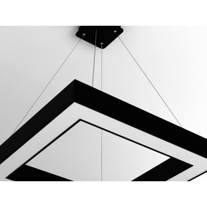 Immax NEO 07073L - LED dimmbare Hängeleuchte an Seil CANTO LED/60W/230V 80x80 cm Tuya + Fernbedienung