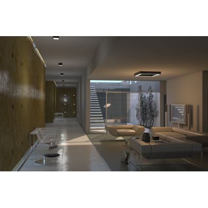 Immax NEO 07073L - LED dimmbare Hängeleuchte an Seil CANTO LED/60W/230V 80x80 cm Tuya + Fernbedienung