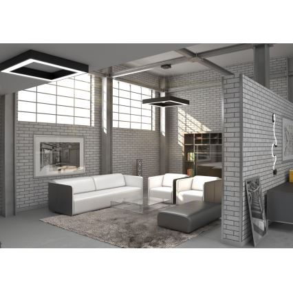Immax NEO 07073L - LED dimmbare Hängeleuchte an Seil CANTO LED/60W/230V 80x80 cm Tuya + Fernbedienung