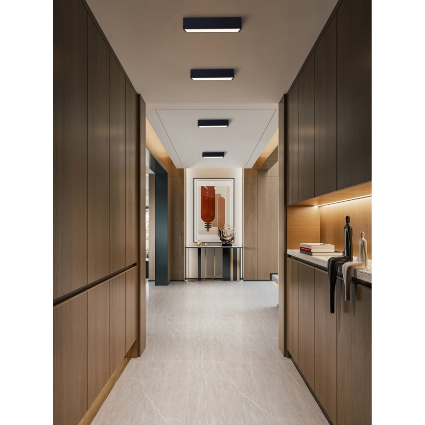 Immax NEO 07074-60 - Dimmbare LED-Deckenleuchte CANTO LED/34W/230V schwarz Tuya + Fernbedienung